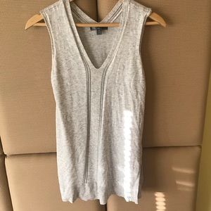 89th & Madison Grey Vneck Sweater Vest